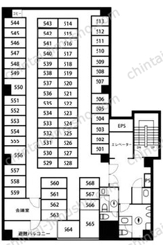 イーグル浜松町ビル／天翔オフィス浜松町大門5Fの間取図
