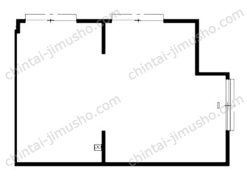 East Lab1Fの間取図