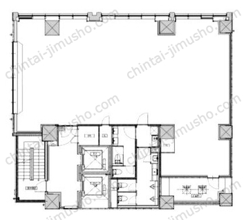 GINZA YANAGI PLAZA7Fの間取図