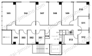 天翔オフィス御茶ノ水5Fの間取図