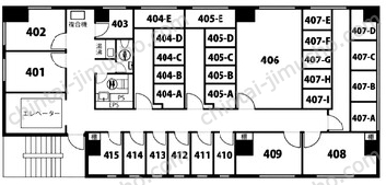 天翔オフィス赤坂ANNEX4Fの間取図
