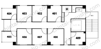 天翔オフィス新橋5丁目4Fの間取図