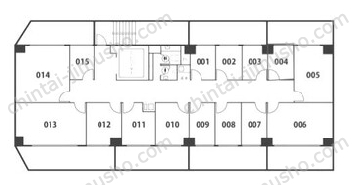 天翔オフィス代々木ANNEXB1Fの間取図
