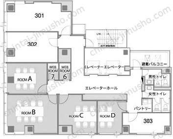 H1O芝公園3Fの間取図