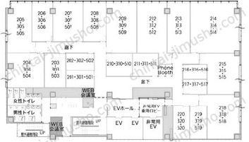 H1O日本橋茅場町3Fの間取図