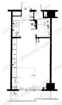 飯田橋ハイタウン9Fの間取図