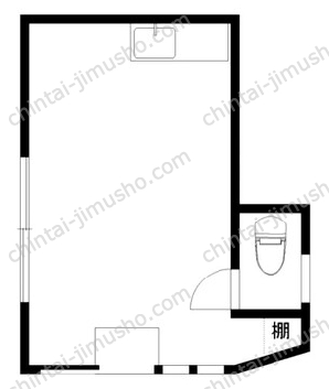 鷹番2丁目貸店舗事務所1Fの間取図