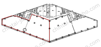 西新宿プライムスクエア／西新宿木村屋ビルディング13Fの間取図