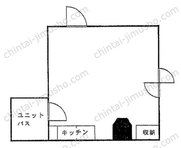 築地バン・キャビオン5Fの間取図