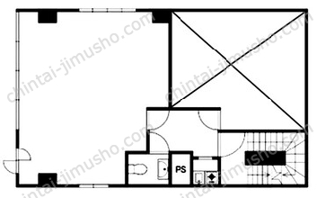 宝田ビル2Fの間取図