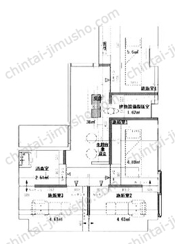 西新宿1丁目貸店舗6Fの間取図