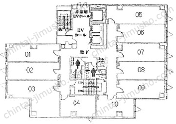 クロスオフィス内幸町13Fの間取図