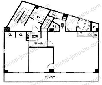 ウインド西神田ビル6Fの間取図