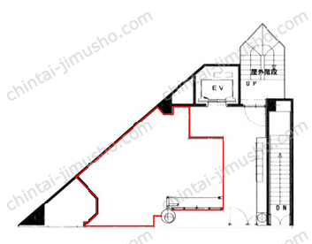 渋谷トライアングルビル1Fの間取図