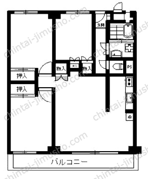 神宮前コーポラス11Fの間取図