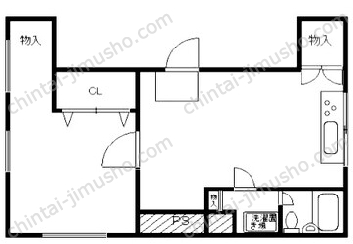 小嶋ビル2Fの間取図