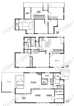 （仮称）成瀬クリニック戸建て一棟の間取図
