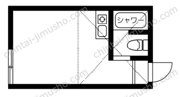 ユナイト東門前モンターナの杜1階の間取図