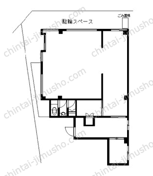 エスキーナキタミ1階の間取図