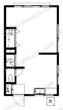 長谷川荘2階の間取図