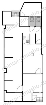 ビラくすのきB1階の間取図