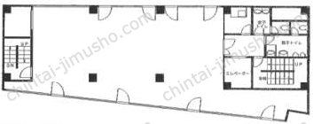 サンシャインビル5階の間取図