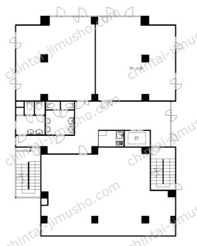 セブンビル3階の間取図