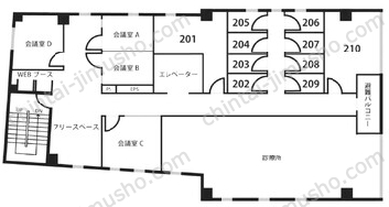 天翔オフィス日本橋茅場町の間取図
