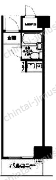 ライオンズマンション横浜西口5階の間取図