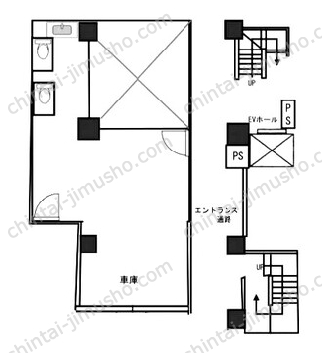 稲垣ビル1階の間取図