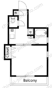 月村マンションNo.23の間取図