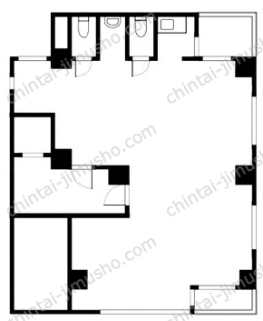 ジャストプレイスビル5階の間取図