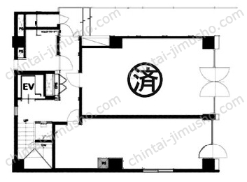 Biz Feel ichigaya1階の間取図