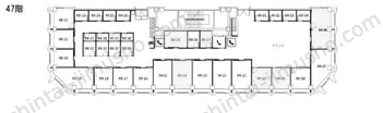 新宿センタービル／+OURS新宿の間取図