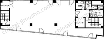 サンシャインビル4階の間取図
