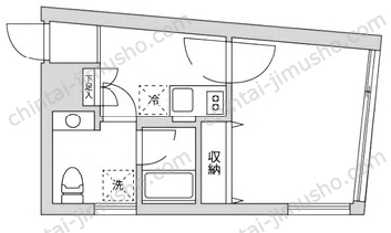 クーカイ・テラス祐天寺1階の間取図