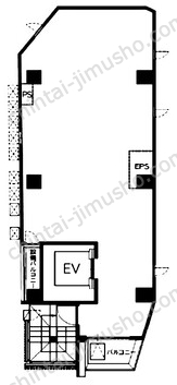 THE CITY 麻布十番 AZUR5階の間取図