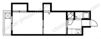 花月マンション3階の間取図