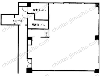 黒川ビル3階の間取図