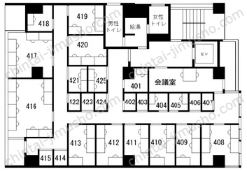日本橋イヅミビル／茅場町ビルの間取図