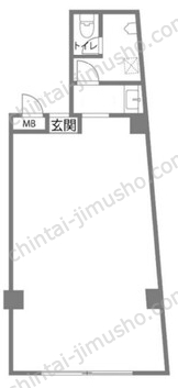大橋ビル2階の間取図