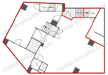 エスティメゾン麻布永坂B1階の間取図