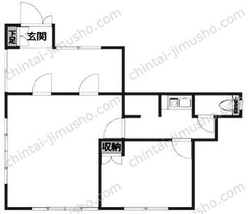 白山1丁目事務所1階の間取図