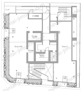 THE GRANDUO GAKUGEIDAIGAKU1階の間取図