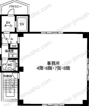 堀口第2ビルの間取図