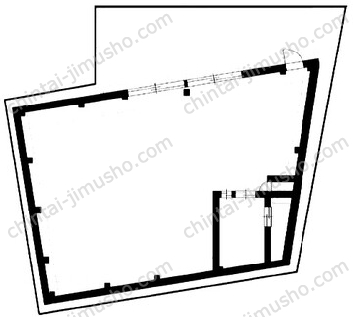 （仮称）皿沼3丁目貸倉庫一棟の間取図