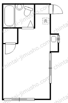 佐藤アパート1階の間取図