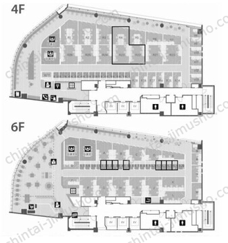 スプライン青山東急ビル／ビジネスエアポート青山の間取図