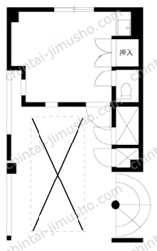 ヴィラ匠1階の間取図