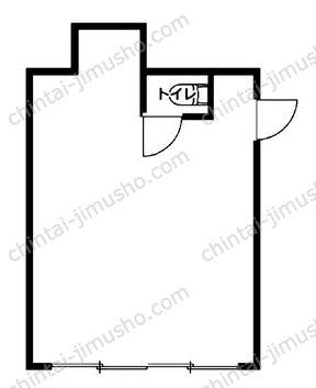 カレッジハイツ慧1階の間取図